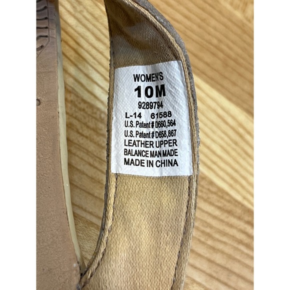 Sperry Womens 10M Gold Metallic Snakeskin Bow Buckle Sandal Thong Flip Flops - Picture 5 of 6